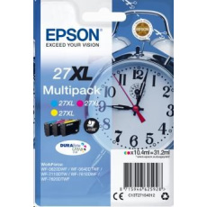 Atrament EPSON Multipack 3-farebný "budík" 27XL DURABrite Ultra Ink