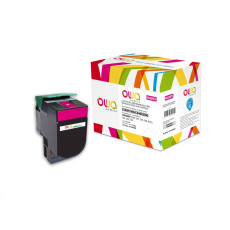 OWA Armor toner pre LEXMARK C540, 543, 544, 546, X543, X544, X546, X548, 2000 strán, C540H1MG, červená/purpurová