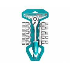 Total THT141121 Hlavice nástrčné 1/2", sada 12ks, industrial, CrV Total THT141121 Hlavice nástrčné 1/2", sada 12ks, industrial, CrV