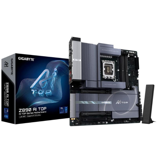 GIGABYTE MB Sc LGA1851 Z890 AI TOP, Intel Z890, 4xDDR5, 3xThunderbolt, 1xHDMI, WI-FI, E-ATX