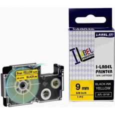 Páska Xerox kompatibilná s Casio, XR-9YW1, 9 mm x 8 m, čierna tlač / žltý podklad - ALLPRINT Páska Xerox kompatibilná s Casio, XR-9YW1, 9 mm x 8 m, čierna tlač / žltý podklad - ALLPRINT