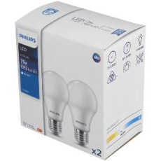 Žiarovka LEDbulb 10-75W A60 E27 CW 2 Pack PHILIPS