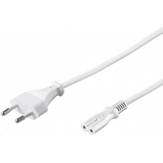 PREMIUMCORD Napájací kábel 230V k magnetofónu 3m biely PREMIUMCORD Napájací kábel 230V k magnetofónu 3m biely