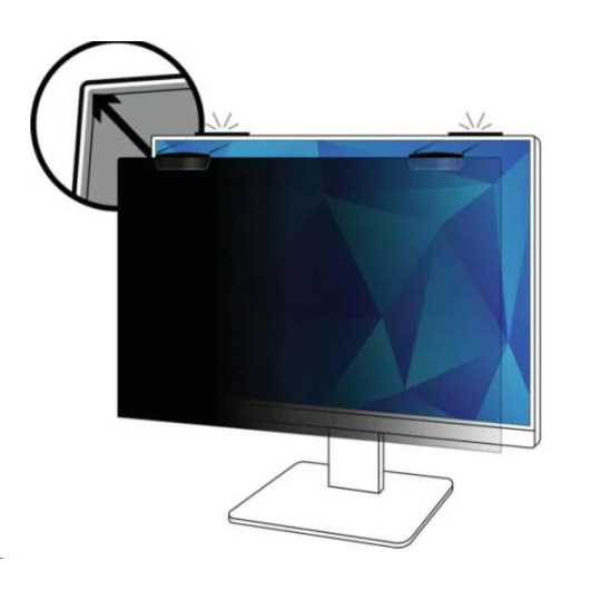 DELL  3M™ Privacy Filter for 25in Full Screen Monitor with 3M™ COMPLY™ Magnetic Attach, 16:9, PF250W9EM