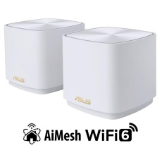 ASUS ZenWiFi XD4 Plus 2-pack white Wireless AX1800 Dual-band Mesh WiFi 6 System