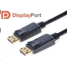 PREMIUMCORD DisplayPort 1.2 pripojovacie káble M/M, pozlátené konektory, 0.5m