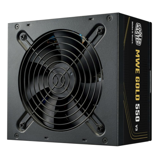 Cooler Master zdroj MWE Gold 550W V3, 120mm, 80+ Gold, ATX 3.1 Cooler Master zdroj MWE Gold 550W V3, 120mm, 80+ Gold, ATX 3.1
