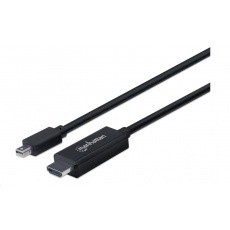 Kábel MANHATTAN Mini DisplayPort na HDMI (4K@60Hz), 1.8 m, čierna