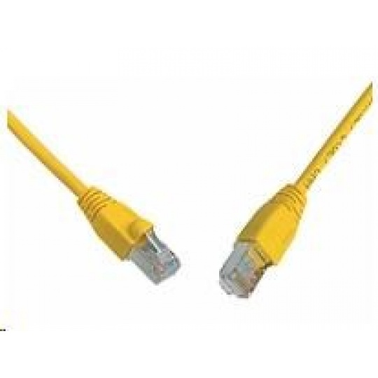Solarix Patch kábel CAT5E SFTP PVC 2m žltý odolný proti zaseknutiu C5E-315YE-2MB