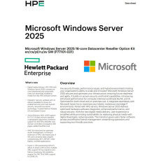 HPE Windows Server 2025 16-core Datacenter Reseller Option Kit (CZ EN Russia Pol Swe)