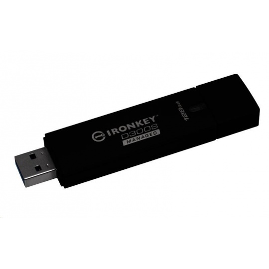 Šifrovaný riadený USB disk Kingston 128 GB D300S AES 256 XTS