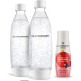 Set Sodastream Fľaša FUSE 2x1l white+sirup ovocie SADA