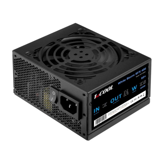 BAZAR - 1stCOOL Zdroj White Storm SFX 400 85+, 400W, SFX, černá - Po opravě BAZAR - 1stCOOL Zdroj White Storm SFX 400 85+, 400W, SFX, černá - Po opravě