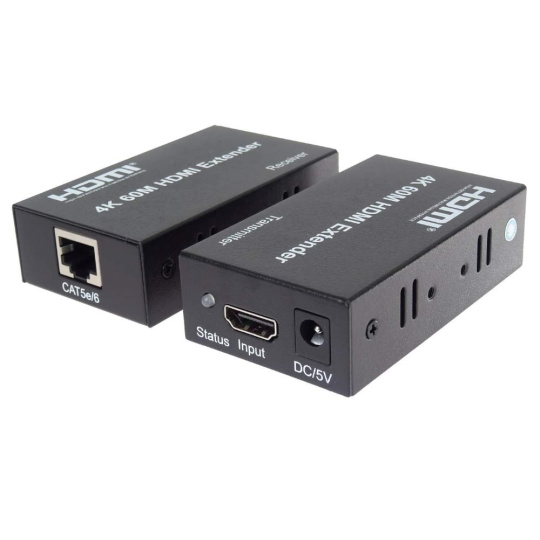 PremiumCord HDMI2.0 extender na 60m přes jeden kabel Cat5e/Cat6/Cat7