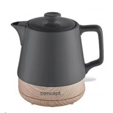 Concept RK0062 Rychlovarná konvice keramická 1,0 l, šedá Concept RK0062 Rychlovarná konvice keramická 1,0 l, šedá