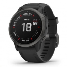 Garmin GPS sportovní hodinky fenix6S PRO Sapphire, Gray/Black Band (MAP/Music) Garmin GPS sportovní hodinky fenix6S PRO Sapphire, Gray/Black Band (MAP/Music)
