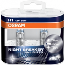 Autožiarovka H1 NIGHT BREAKER UNLIMITED Duo-Box OSRAM Autožiarovka H1 NIGHT BREAKER UNLIMITED Duo-Box OSRAM