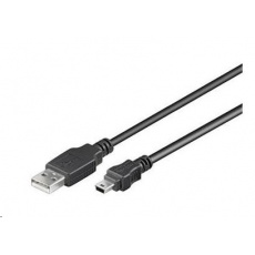 Kábel USB PREMIUMCORD 2.0 Kábel A-Mini B (5pin) 3 m