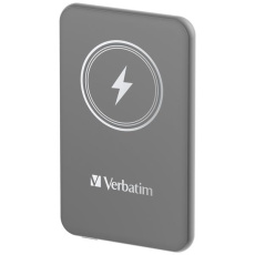 VERBATIM Powerbanka Charge 'n' Go, Magnetická, 5000 mAh, USB-C, Šedá