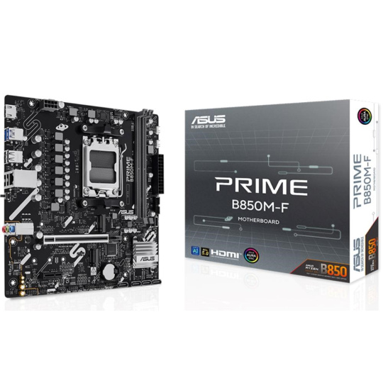 ASUS MB Sc AM5 PRIME B850M-F, AMD B850, 2x DDR5, 1x HDMI, mATX ASUS MB Sc AM5 PRIME B850M-F, AMD B850, 2x DDR5, 1x HDMI, mATX