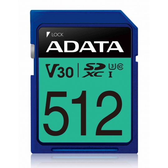 Karta ADATA SDXC 512GB Premier Pro UHS-I U3 Class 10 (R:95/W:60 MB/s)