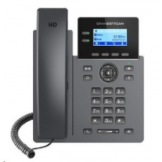 Grandstream GRP2602P [telefón VoIP - 2.21" 132 x 48 grafický, 4x SIP účet, 2x RJ45 10/100 Mbps, PoE]