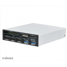AKASA čtečka karet AK-ICR-16, 5ti slotová, s podporou SDXC, 3x USB2.0 +2x USB3.0 port, interní AKASA čtečka karet AK-ICR-16, 5ti slotová, s podporou SDXC, 3x USB2.0 +2x USB3.0 port, interní