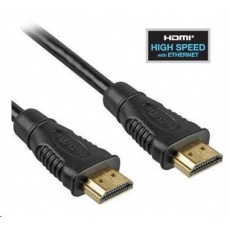 PREMIUMCORD HDMI kábel na HDMI 0,5 m (v1.4, 3D, pozlátené kontakty, tienené)