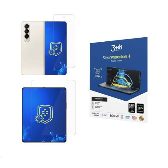 3mk SilverProtection+ Folded Edition pro Samsung Galaxy Z Flip4 (vnější + vnitřní)