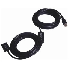 PREMIUMCORD PremiumCord USB 2.0 opakovač a predlžovací kábel A/M-A/F 25 m