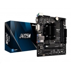 ASRock MB J4125M, Intel J4125, 2xDDR4, 1xHDMI, 1xDVI, 1xVGA, mATX ASRock MB J4125M, Intel J4125, 2xDDR4, 1xHDMI, 1xDVI, 1xVGA, mATX