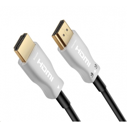 PREMIUMCORD HDMI optický kábel s vysokou rýchlosťou s Ether. 4K@60Hz, 10 m, M/M, pozlátené konektory