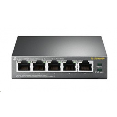 TP-Link switch TL-SG1005P (5xGbE, 4xPoE+, 65W, fanless)