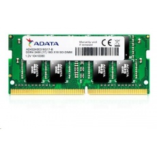 SODIMM DDR4 4GB 2400MHz CL17 ADATA Premier memory, 512x16, Retail SODIMM DDR4 4GB 2400MHz CL17 ADATA Premier memory, 512x16, Retail
