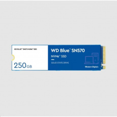WD BLUE SSD NVMe 250GB PCIe SN 570, Gen3 8 Gb/s, (R:3300, W:1200MB/s) WD BLUE SSD NVMe 250GB PCIe SN 570, Gen3 8 Gb/s, (R:3300, W:1200MB/s)