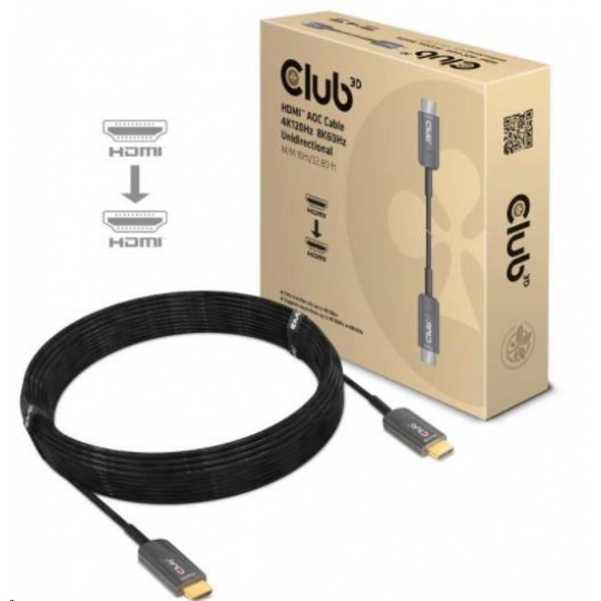 Club3D HDMI, High Speed, AOC kábel 8K60Hz, 4K120Hz, 10m