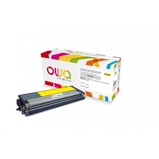 OWA Armor toner pre BROTHER HL 4140, 4150, 4570, MFC 9460 DCP 9055, 9270, 3500 strán, TN325Y, žltá/žltá (TN-325Y)