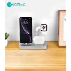 COTEetCI nabíjecí stanice Base29 3v1 pro Apple iPhone & Watch & AirPods/Pro zelená COTEetCI nabíjecí stanice Base29 3v1 pro Apple iPhone & Watch & AirPods/Pro zelená