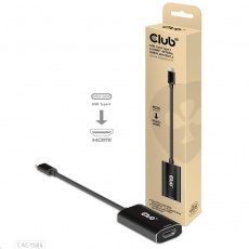 Club3D adaptér aktivní USB-C Gen2 na HDMI 4K120Hz HDR10 s DSC 1.2 (M/F), černá Club3D adaptér aktivní USB-C Gen2 na HDMI 4K120Hz HDR10 s DSC 1.2 (M/F), černá