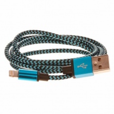 CELLFISH pletený datový kabel z nylonového vlákna, Lightning, 1 m, modrá CELLFISH pletený datový kabel z nylonového vlákna, Lightning, 1 m, modrá