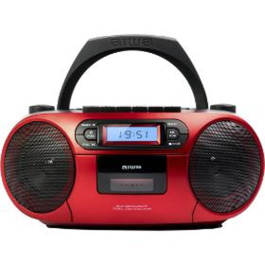 Rádiomagnetofón s CD BBTC-550RD rádiomag CD/TAPE/MP3/BT AIWA