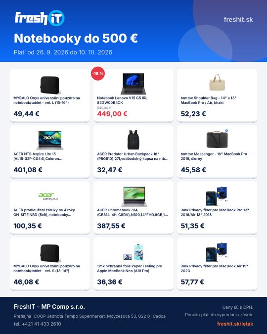 Notebooky do 500 €