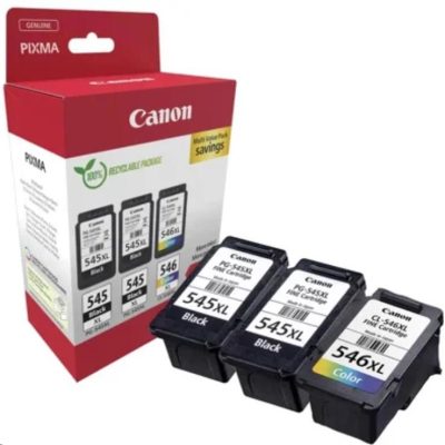 Canon PG 545xl+PG 545XL+CL546XL+fotopapier+Tlačiareň Canon Pixma MG2555S atramentová