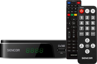 Sencor SDB 525T SENIOR DVB-T prijímač, čierny