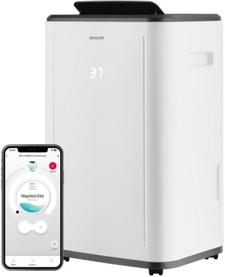 Sencor SDH 2028WH inteligentný odvlhčovač vzduchu, 20 l/24h, biely