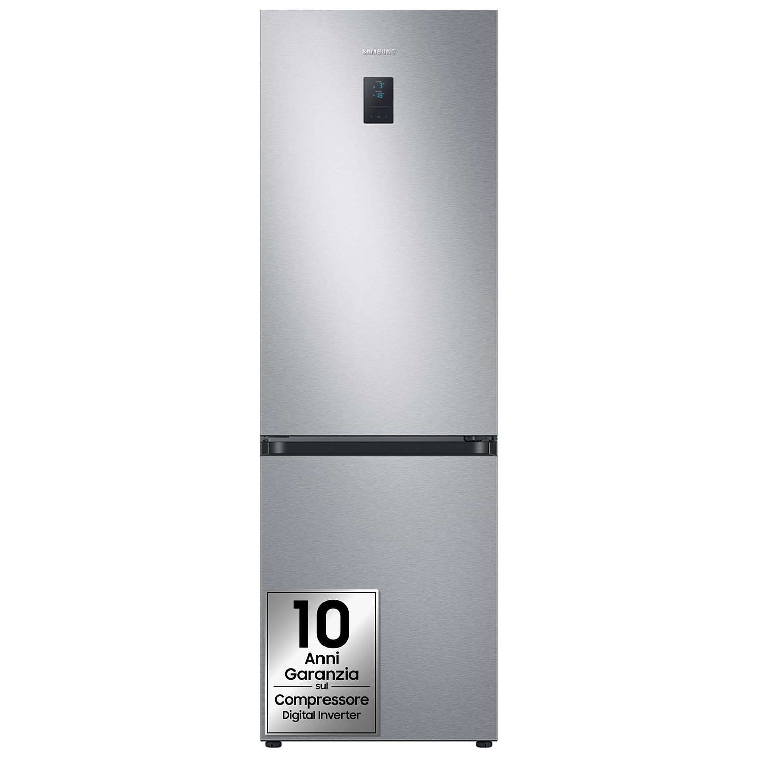Samsung RB34C675DSA EcoFlex AI kombinovaná chladnička, 344 l, strieborná (inox)