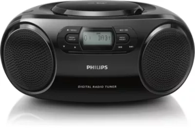 Philips AZB500 prenosné stereo so CD, čierny
