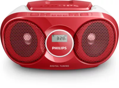 Philips AZ215 CD Soundmachine, červený