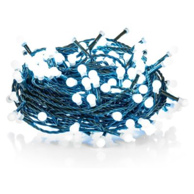 Retlux RXL 264 vianočný svetelný reťaz, studená biela, 100 LED, 10+5 m