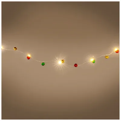 Retlux RXL 325 vianočná girlanda s rolničkami, 40 LED, teplá biela